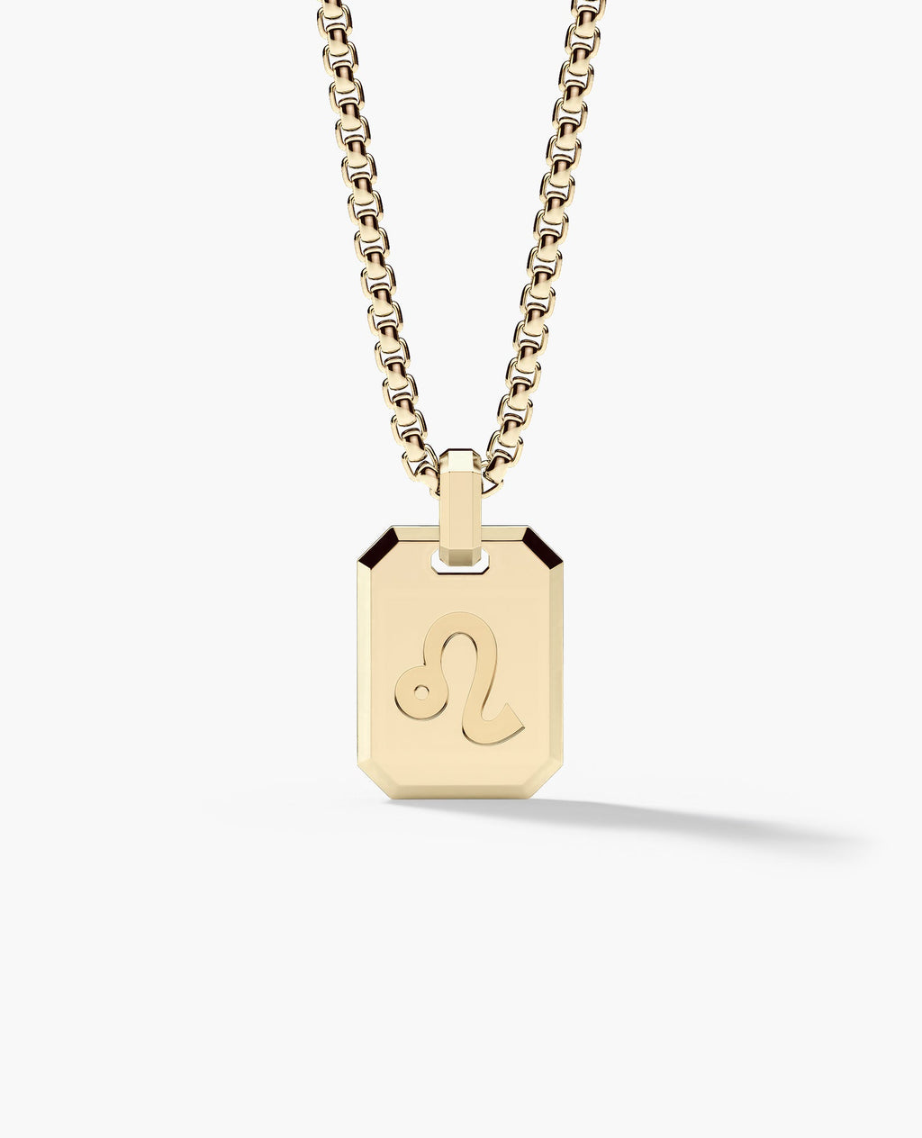 LEO MINI ZODIAC Dog Tag Gold Pendant