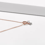 0.50 CT Round Moissanite Diamond Solitaire Pendent Necklace