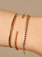 Round Cut Lab Grown Diamond Tennis Bracelet