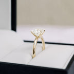 2.75 CT Cushion Cut Moissanite Solitaire Engagement Ring