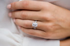 2.60 CT Emerald Moissanite Solitaire Engagement Ring