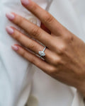 2.0 CT Marquise Cut Pave Style Moissanite Engagement Ring