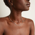 Round Cut Moissanite Diamond Tennis Necklace