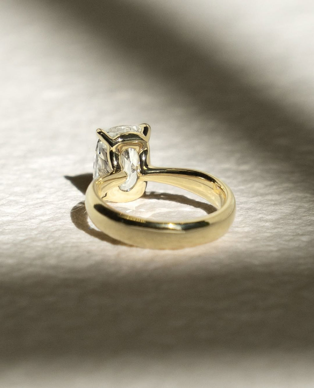 2.0-3.0 CT Cushion Cut Lab Grown Diamond Split Shank Engagement Ring
