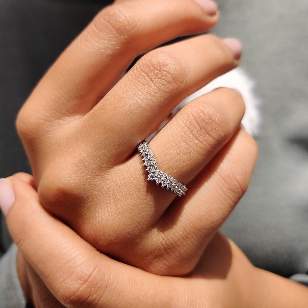 Round Diamond Eternity Band - Half Eternity