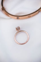 1.85 CT Oval Cut Moissanite Solitaire Engagement Ring