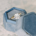 1.50 CT Round Brilliant Cut Moissanite Solitaire Engagement Ring