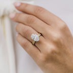 6.70 CT Oval Moissanite Solitaire Engagement Ring
