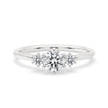 Round Cut 3 Stone Diamond Engagement Ring