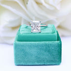 3.0 CT Radiant Cut Moissanite Solitaire Engagement Ring
