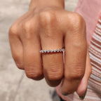 3/4 Eternity Band In Round Cut