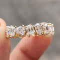 Oval, Pear, Heart, and Emerald Moissanite Multi Shape Eternity Band
