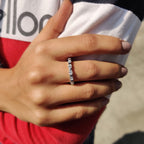 Full Eternity East West Oval Wedding Band