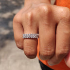Set Of 3 Wedding Full Eternity Band