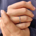Open Gap Design In Unique Wedding Band Style