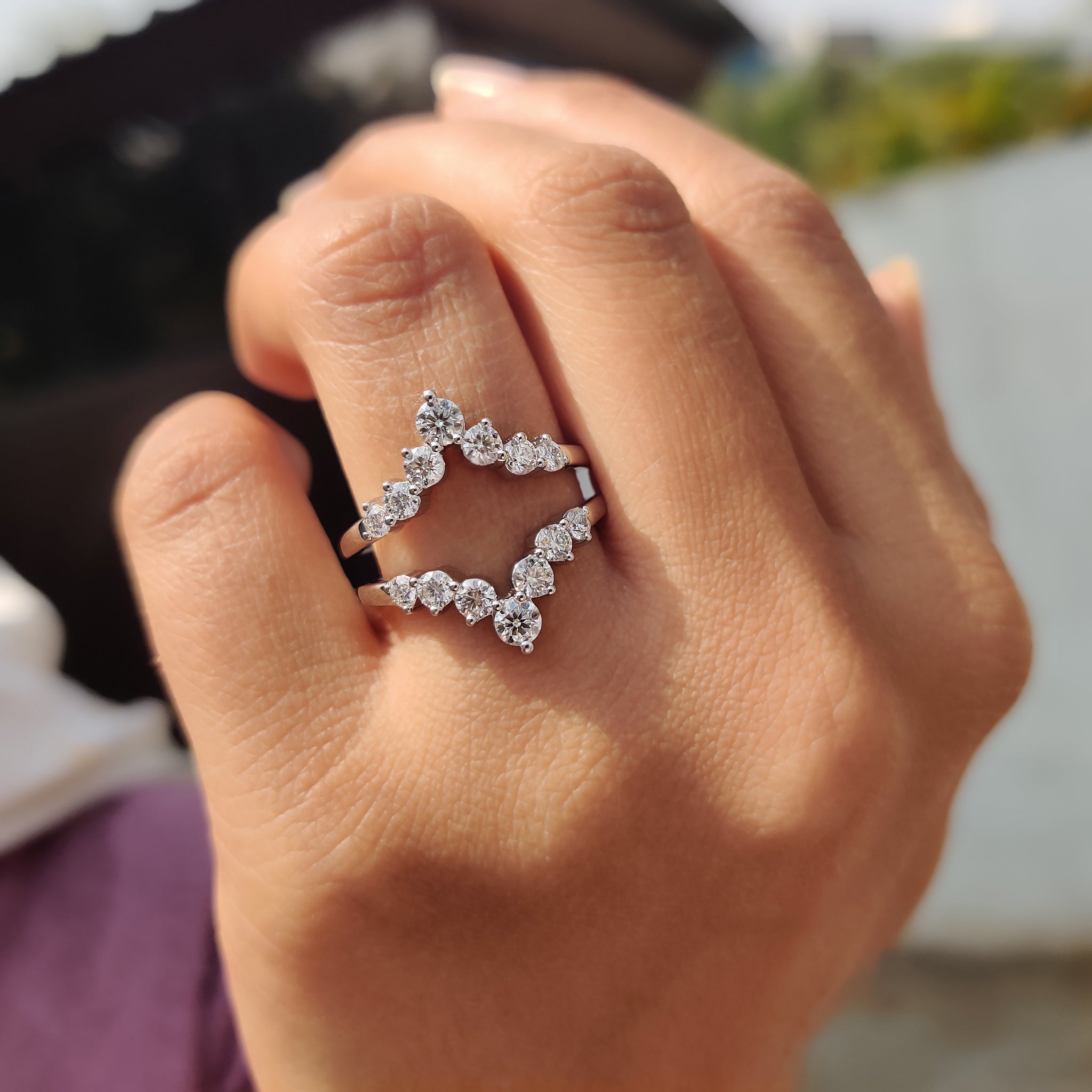 Round Cut Ring Enhancer Wedding Band