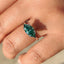 Green Marquise Ring With Solitaire Style