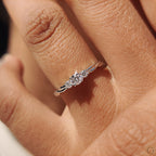 3 Stone Diamond Ring With Round Cut