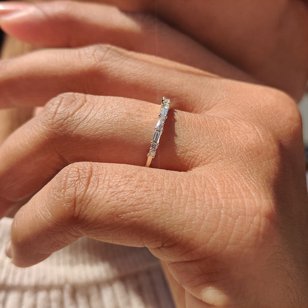 Baguette Diamond Band - IGI Certified
