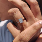 Radiant Cut Engagement Ring In Solitaire Style