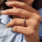Yellow Gold Wedding Band – Round Old Mine Cut