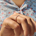 Half Eternity Band In Round Cut style