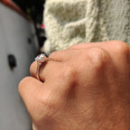White Gold Round Cut Engagement Ring