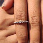Shared Prong Eternity Band In White Gold