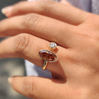 Moval And Round Cut Toi Et Moi Ring