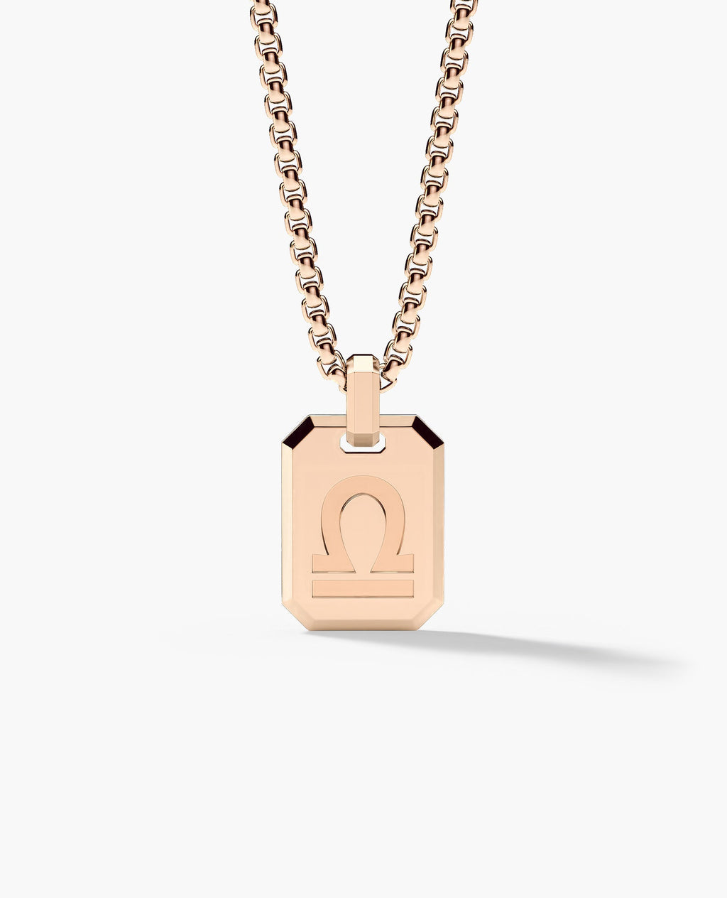 LIBRA MINI ZODIAC Dog Tag Gold Pendant