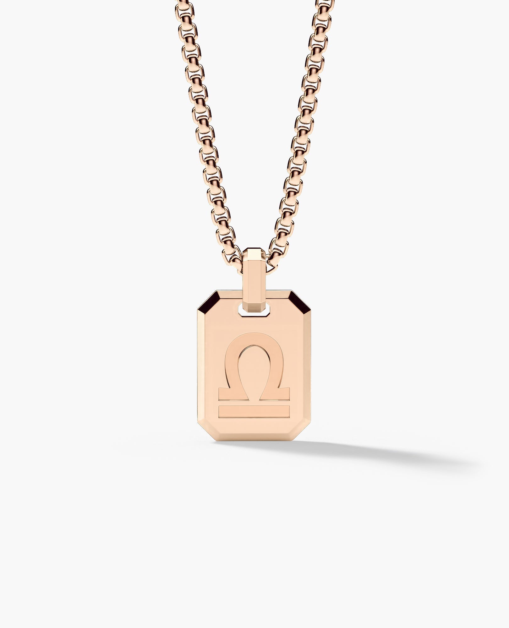 LIBRA MINI ZODIAC Dog Tag Gold Pendant