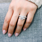 2.0 TCW Round Brilliant Cut Full Eternity Diamond Wedding Band