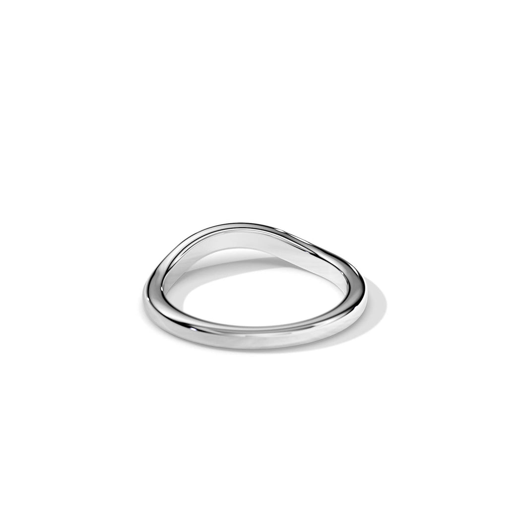 Plain Curved Wedding Band