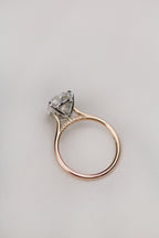 4.50 CT Pear Cut Moissanite Solitaire Engagement Ring