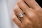 1.85 CT Oval Cut Moissanite Solitaire Engagement Ring