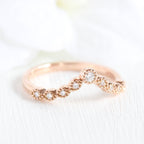 1.50CT Pear Cut Moissanite Halo Bridal Ring Set