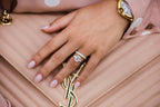 4.20 CT Elongated Cushion Moissanite Three Stones Engagement Ring