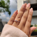 Round Cut Minimalist Engagement Ring