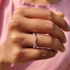 Stackable Curved Wedding Band