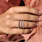 Round Cut Wedding Band With Full Eternity Style