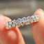 Round Moissanite Full Eternity Band