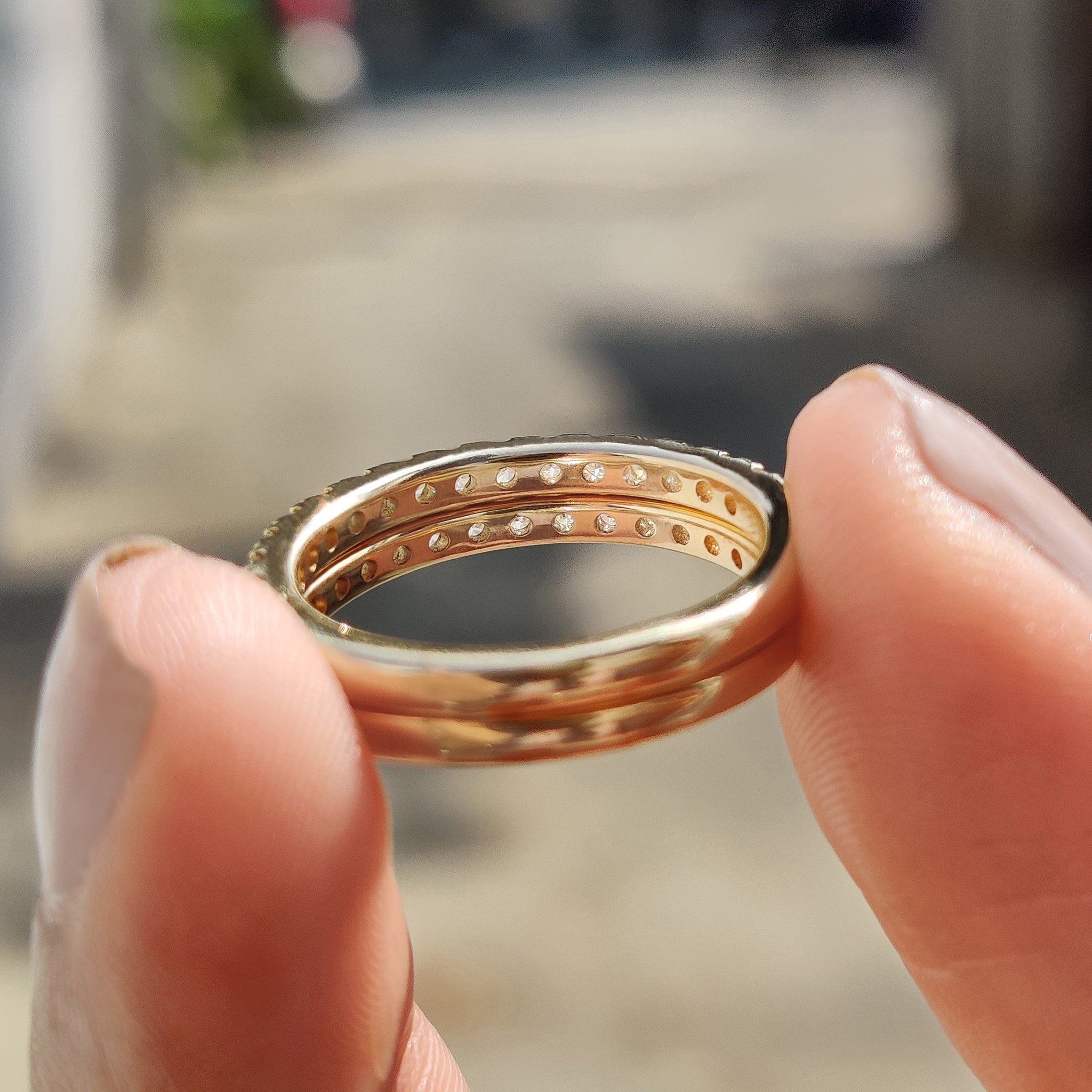 Moissanite Half Eternity Band In Round Cut For Women