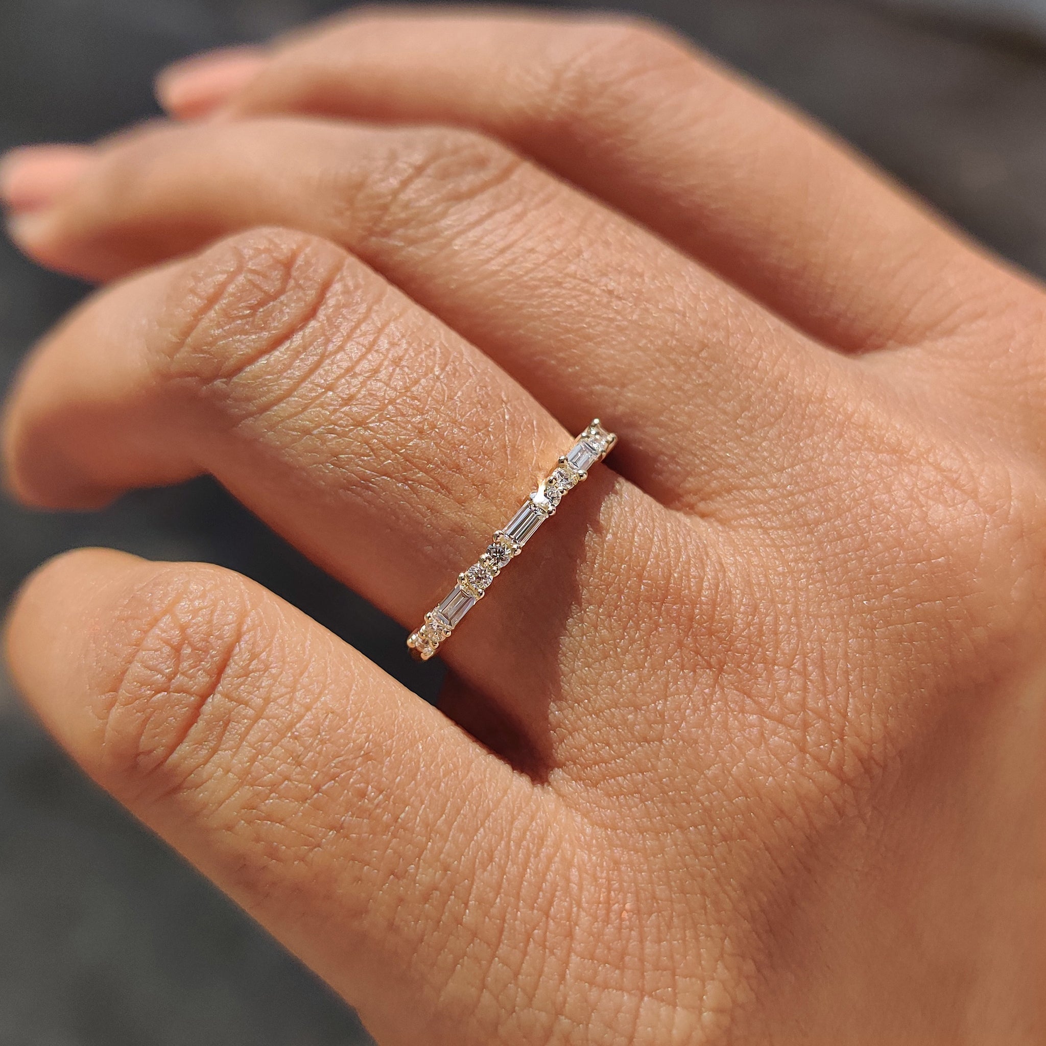 Baguette Diamond Band - IGI Certified Secondary image