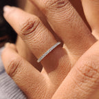 Half Eternity Wedding Band - Round Diamonds