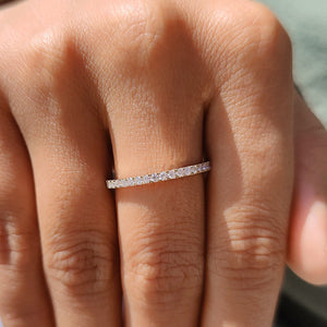 Round Diamond Wedding Band – Full Eternity