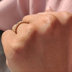 Yellow Gold Round Cut Eternity Band