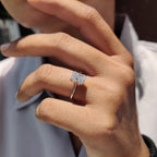 Radiant Cut Engagement Ring In Solitaire Style