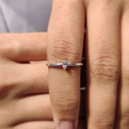 2 Stone Wedding Band In Round Cut