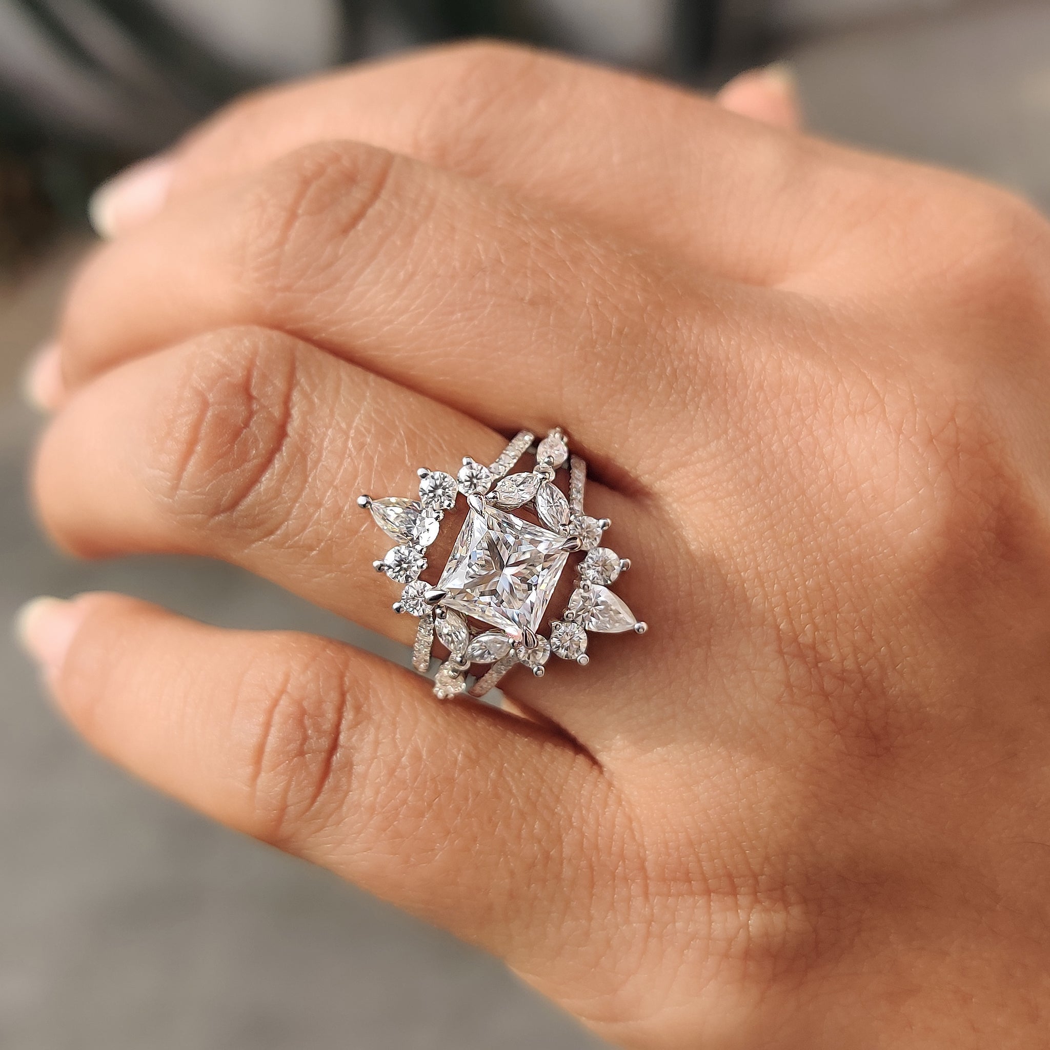 Enhancer Wedding Band In white Gold
