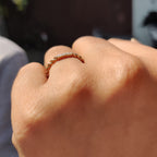 Twisted Wedding Band With Round Diamond
